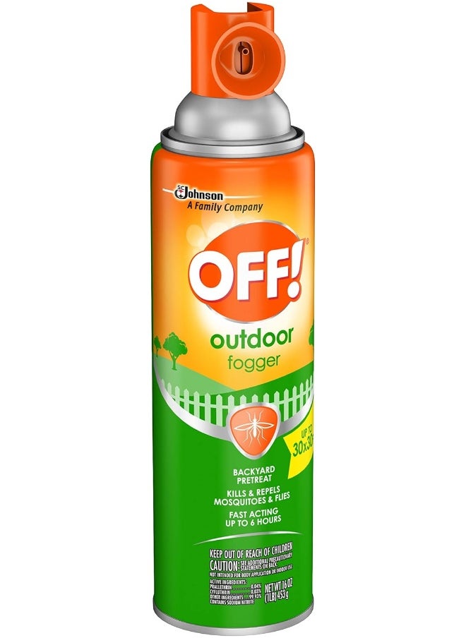 Outdoor Insect Mosquito Repellent Fogger Kills Repels Insects in an up to 900 sq ft area 16 oz