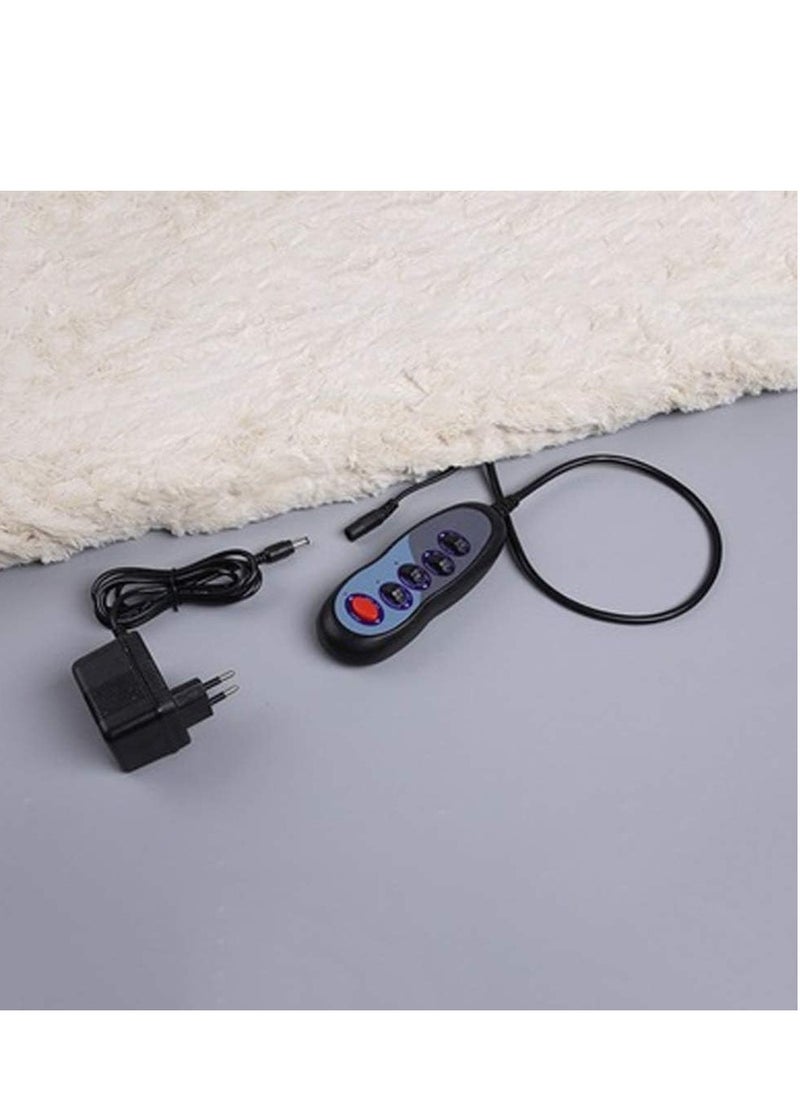 Electric Full Body Massage Bed With 9 Motors for Pain Relief Vibration at Bed Chair Sofa, Massager bed with remote control, home body massager head leg