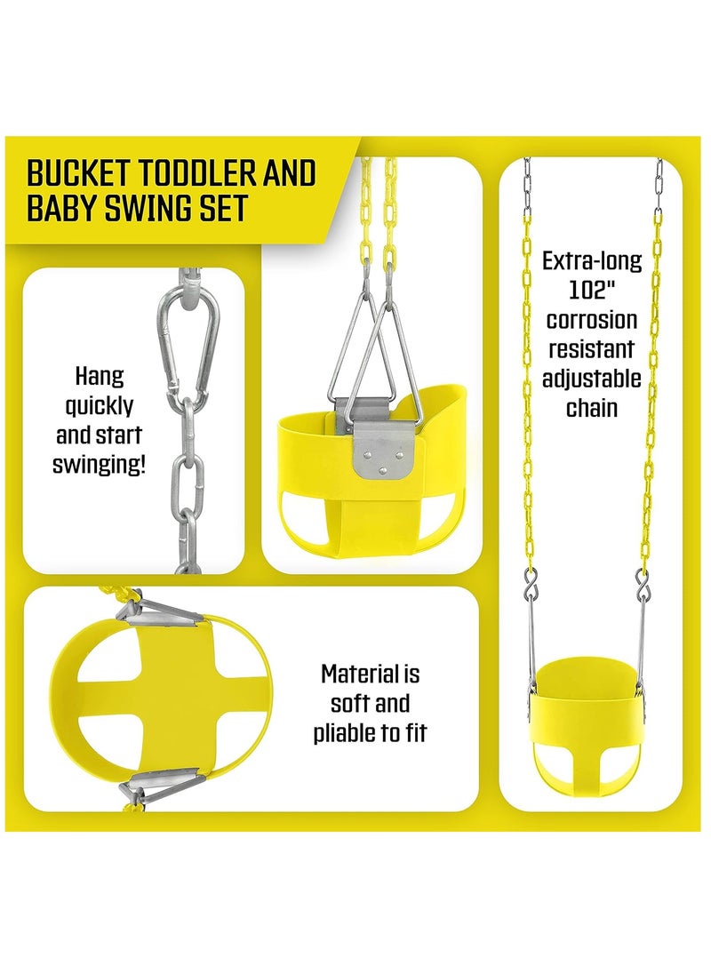 Baby Swing Seat Baby Toddler For Kids Activities Yellow