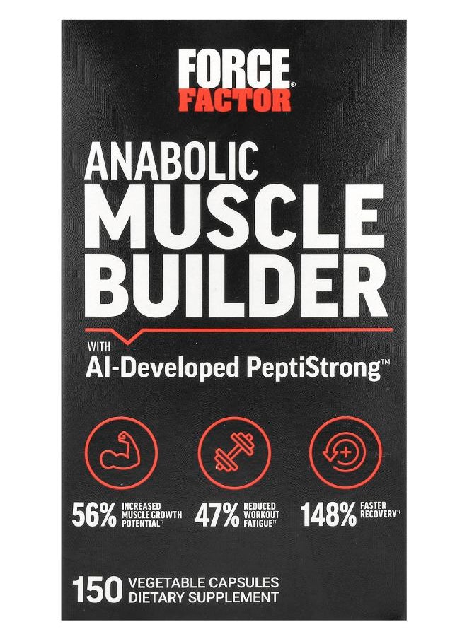 Anabolic Muscle Builder With AIDeveloped PeptiStrong 150 Vegetable Capsules