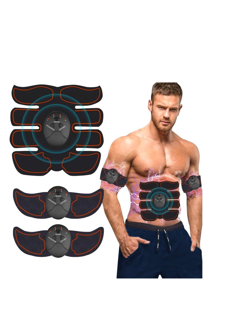 Muscle Trainer Instrument, Abs Stimulator Abdominal, Muscle Toner Electronic Toning Belts, EMS Workout Home Fitness Device, Quick and Effective Abdominals Toning Belt, 1 Pcs