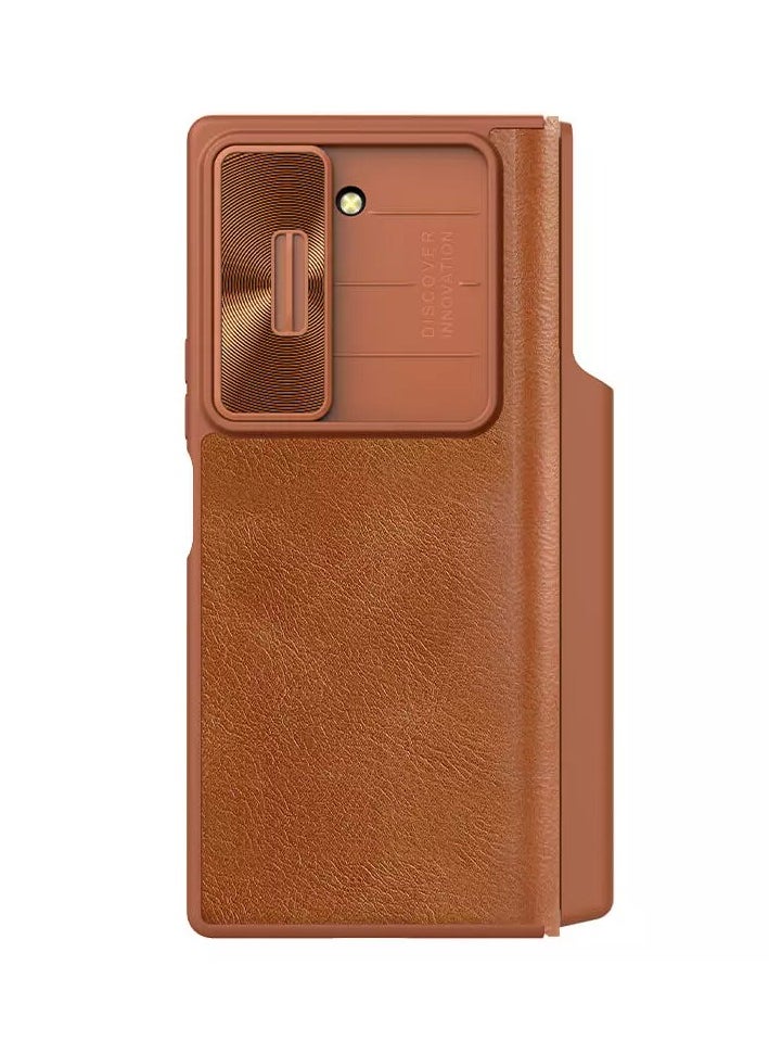 Nillkin Qin Pro Leather case for Samsung Galaxy Z Fold 6 5G - Brown