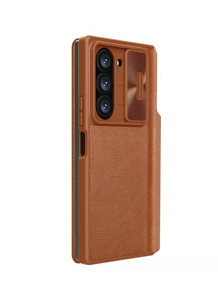 Nillkin Qin Pro Leather case for Samsung Galaxy Z Fold 6 5G - Brown