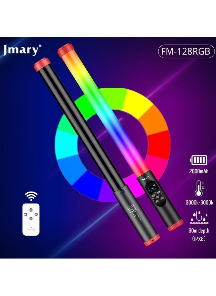 Jmary FM-128RGB Waterproof Handheld RGB LED Video Light Wand Stick