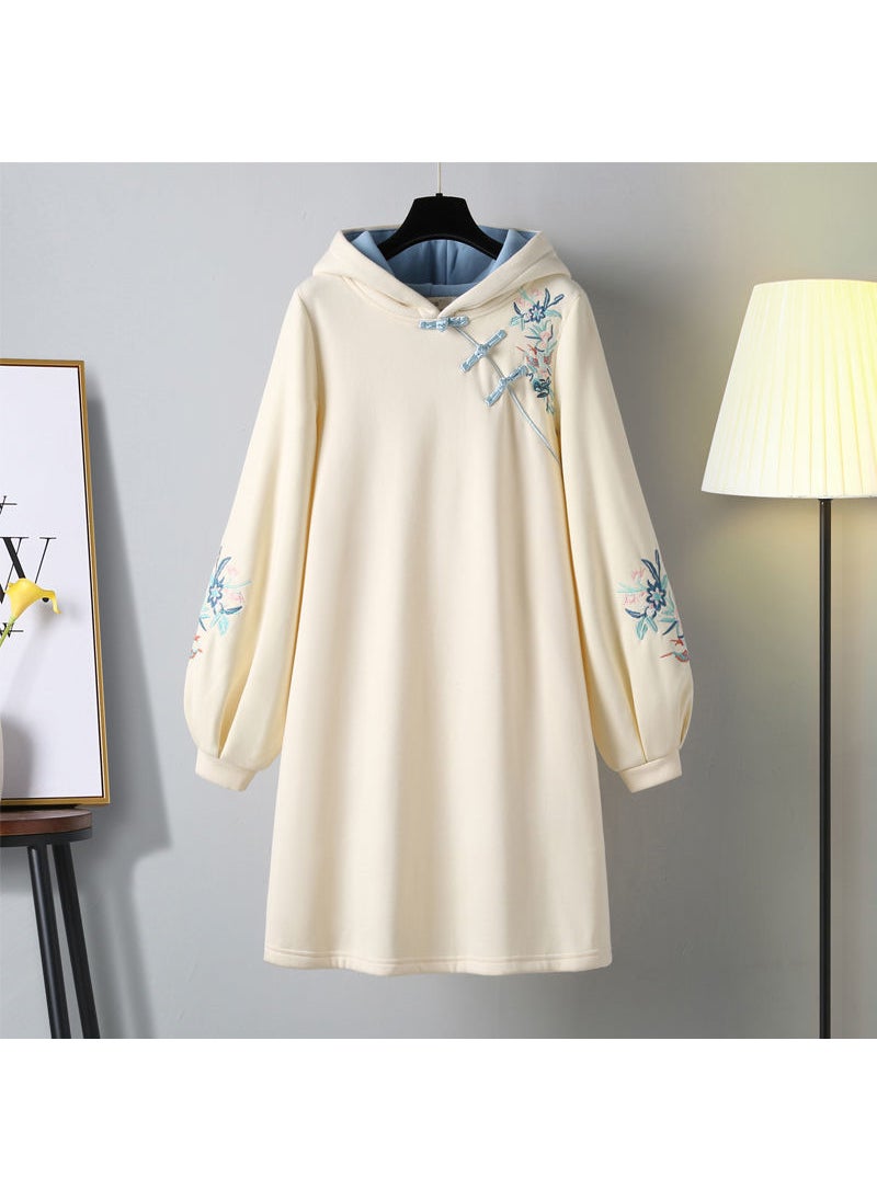 2023 Womens Winter Chinese Hanfu Hoodie Dress Picture Color