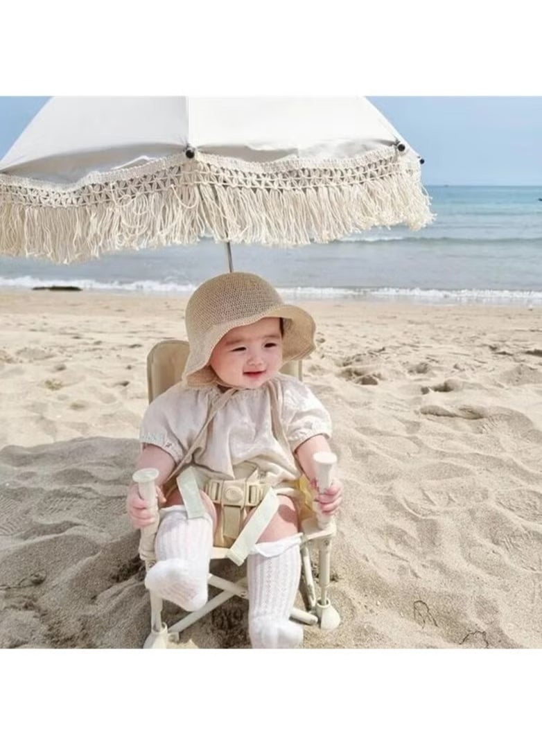 Easy Foldable Lightweight Kids Prop Umbrella Outdoor Sun Protection Baby Beach Umbrella And Chair