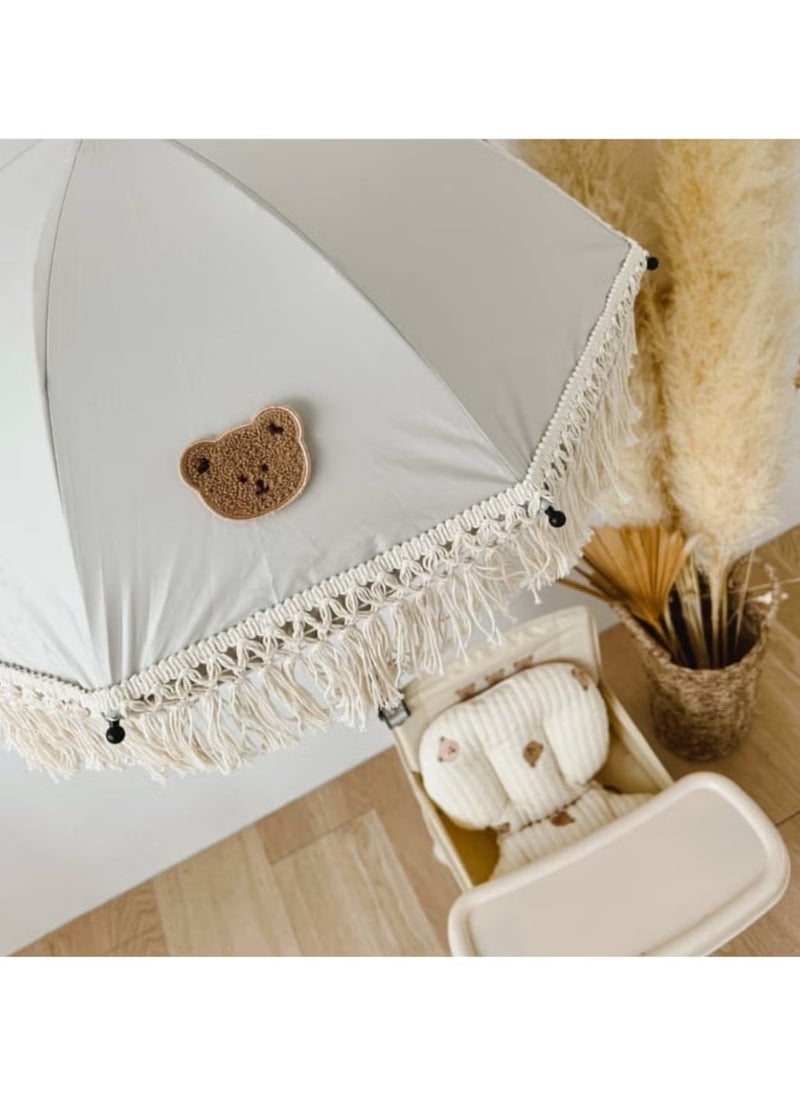 Easy Foldable Lightweight Kids Prop Umbrella Outdoor Sun Protection Baby Beach Umbrella And Chair