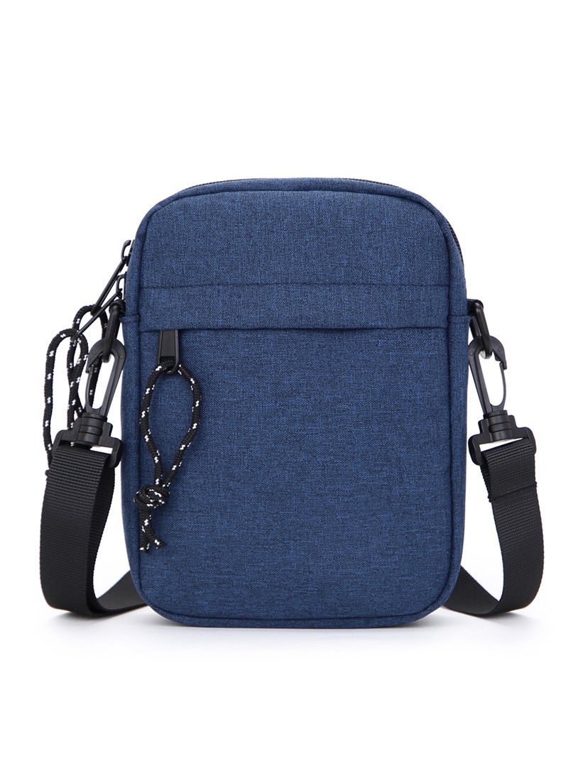 Mens Mini Shoulder Crossbody Bag CasualBlue Blue