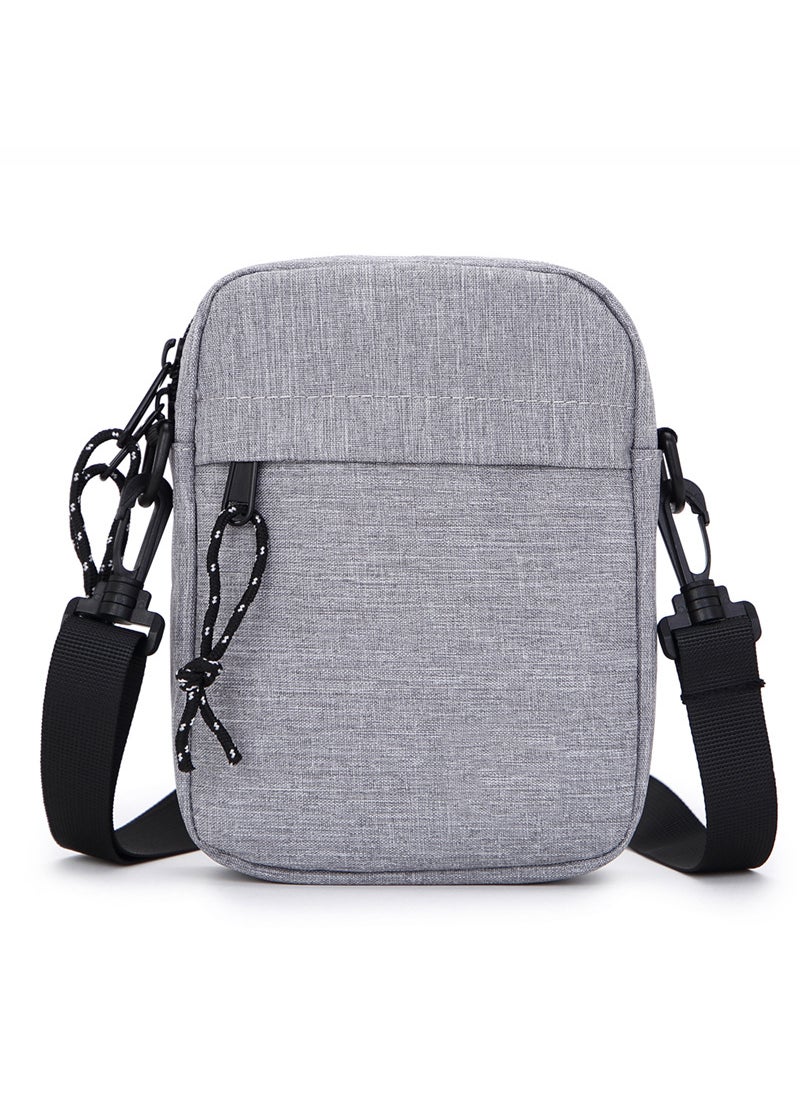 Mens Mini Shoulder Crossbody Bag CasualGray Gray