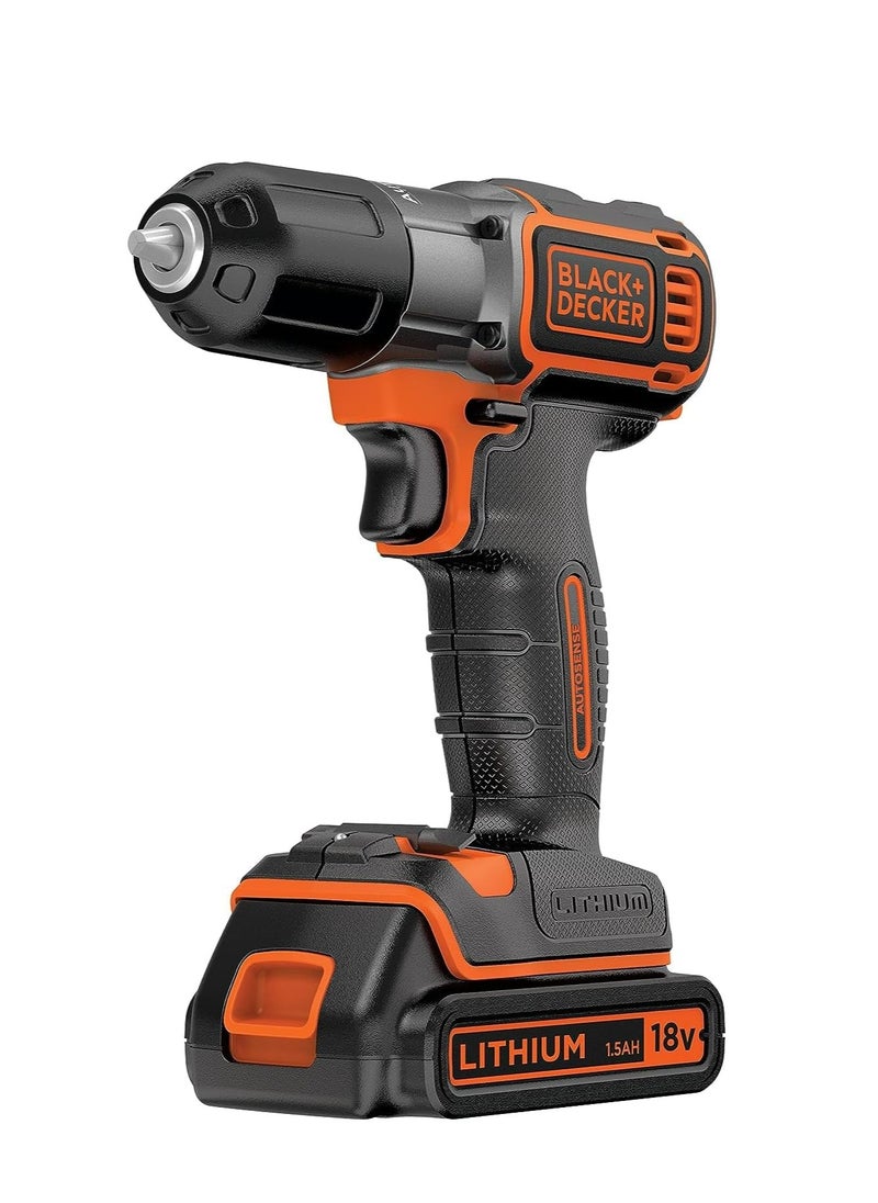 Black & Decker ASD18KB - Cordless Combi Drills Lithium-Ion (Li-Ion), 18 V, Orange