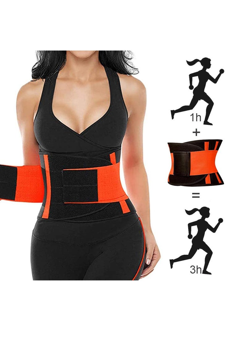 Waist Trimmer Belt, Slimmer Kit, Weight Loss Wrap, Stomach Fat Burner, Low Back and Lumbar Support with Sauna Suit Effect, Best Abdominal Trainer, Slimmer Kit, limmer Belt, Unisex