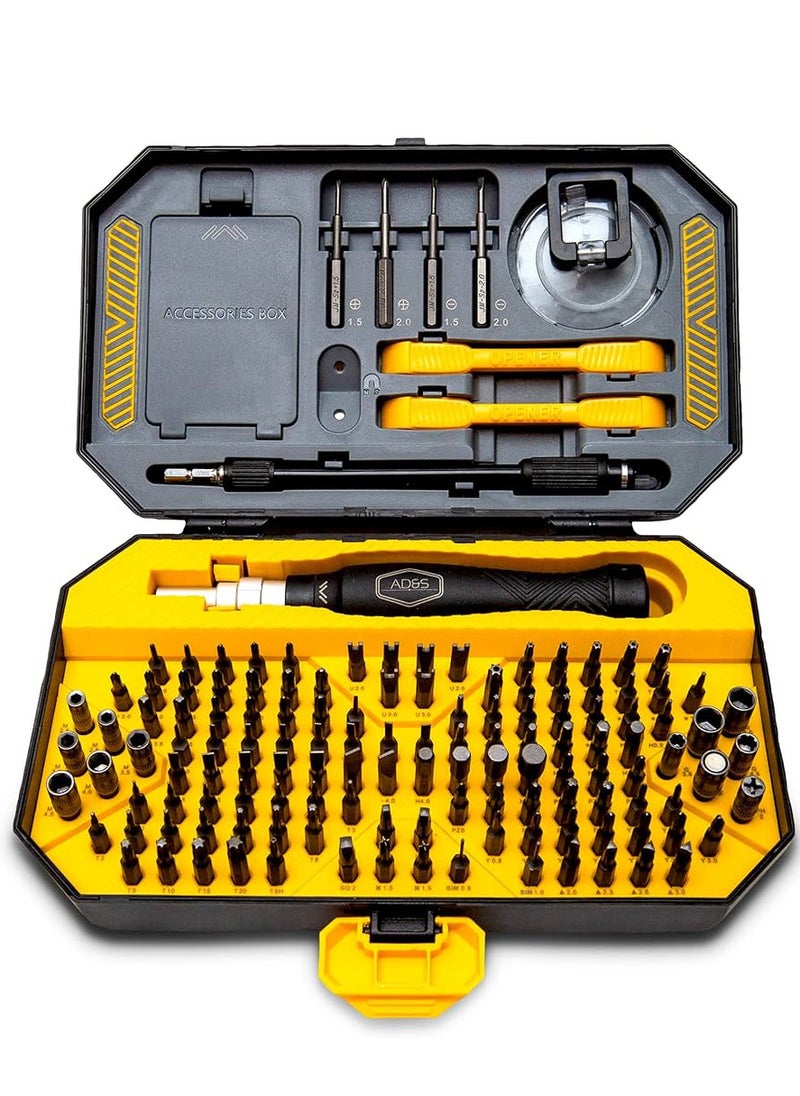 145 in 1 Jakemy JM-8183 Precision Screwdriver Set Magnetic Replaceable Bits Sockets Spudger Opening Tool Tweezer for Smartphones PC Electronics