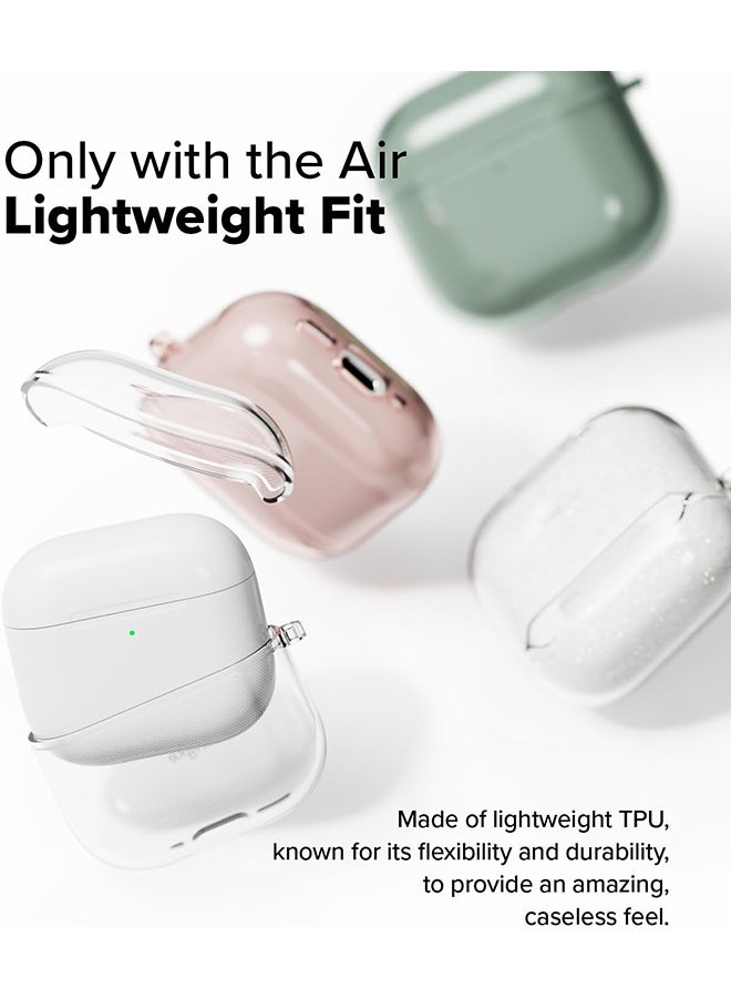 Air Case for AirPods 4 Case, Sparkle Bling Minimalistic Sleek Lightweight Flexible TPU Cover for AirPods 4th Generation (2024)- Glittler Clear