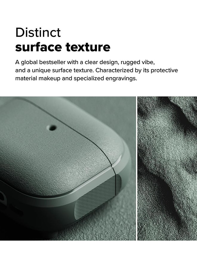 Onyx Magnetic for AirPods 4 Case, Firm Grip Shockproof Heavy Duty Durable Cover Compatible with Magsafe Charger for AirPods 4th Generation- Sage Green