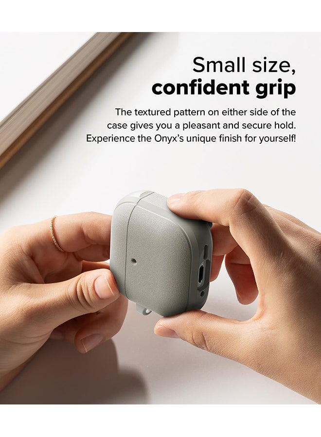 Onyx Magnetic for AirPods 4 Case, Firm Grip Shockproof Heavy Duty Durable Cover Compatible with Magsafe Charger for AirPods 4th Generation- Sage Green