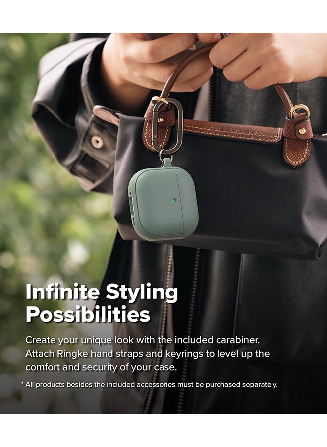 Onyx Magnetic for AirPods 4 Case, Firm Grip Shockproof Heavy Duty Durable Cover Compatible with Magsafe Charger for AirPods 4th Generation- Sage Green