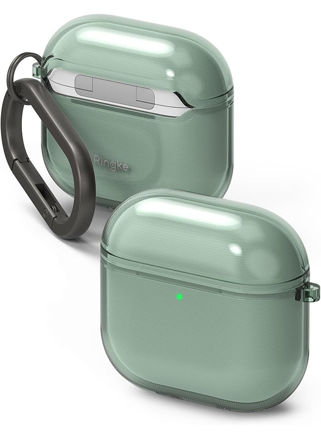 Air Case for AirPods 4 Case, Sparkle Bling Minimalistic Sleek Lightweight Flexible Anti-Scratch TPU Cover for AirPods 4th Generation (2024)- Green