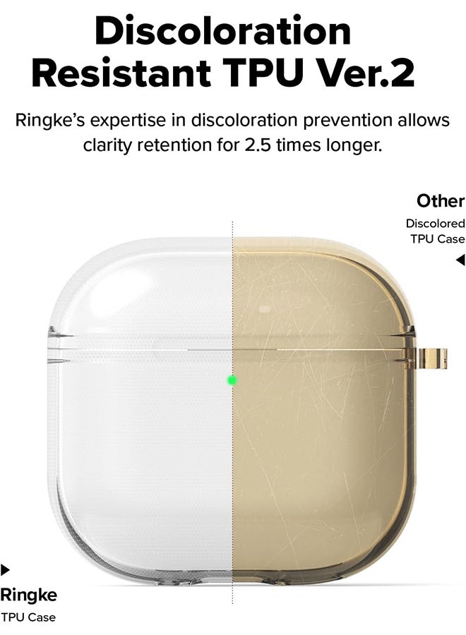 Air Case for AirPods 4 Case, Sparkle Bling Minimalistic Sleek Lightweight Flexible Anti-Scratch TPU Cover for AirPods 4th Generation (2024)- Green