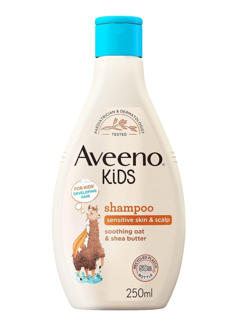 Aveeno Baby Kids Shampoo 250ml | Enriched with Soothing Oat & Shea Butter