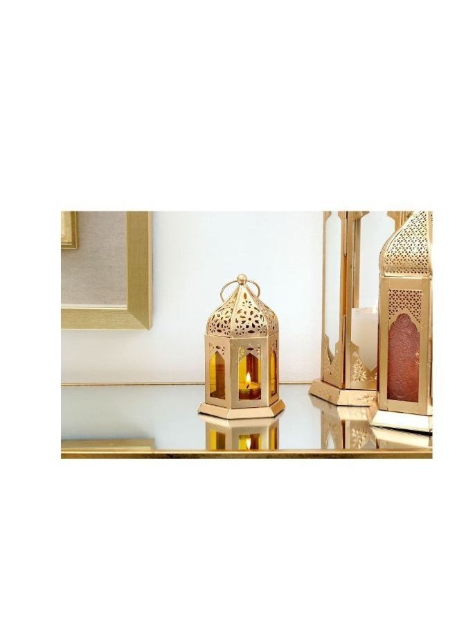 Eid And Ramadan Decorative Lantern Gold