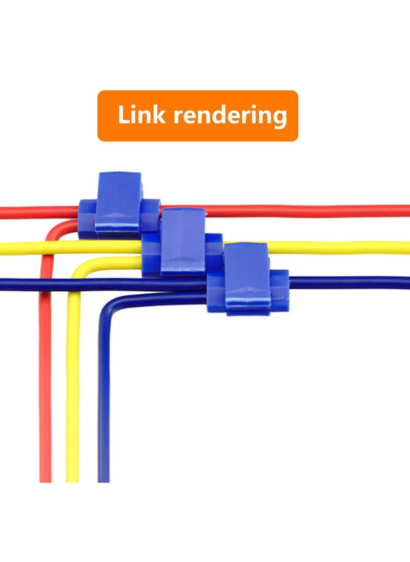 Splice Wire Connectors of Solderless Quick and Household Tools Durable, 100 PCS Red 22 Through 18 Gauge,100 PCS Blue 16 Through 14 Gauge,100 PCS Yellow 12 Through 10 Gauge 300 PCS