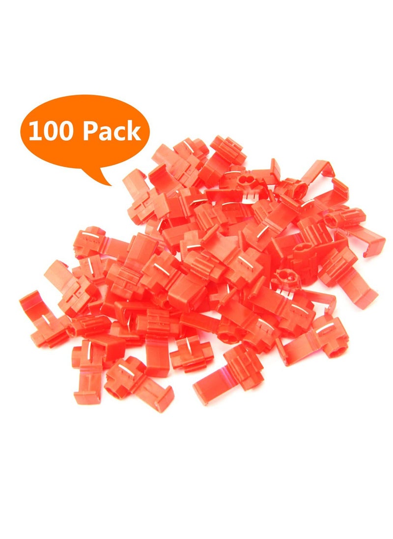Splice Wire Connectors of Solderless Quick and Household Tools Durable, 100 PCS Red 22 Through 18 Gauge,100 PCS Blue 16 Through 14 Gauge,100 PCS Yellow 12 Through 10 Gauge 300 PCS