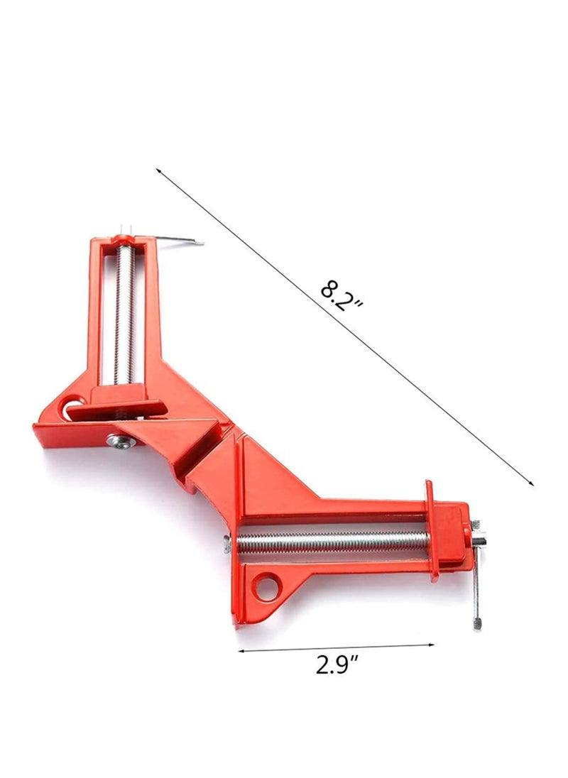 Set of 4 Right Angle Clamp, 90 Degrees 100mm Corner Clamp, Picture Frame Holder, Glass Holder, DIY Woodworking Holder