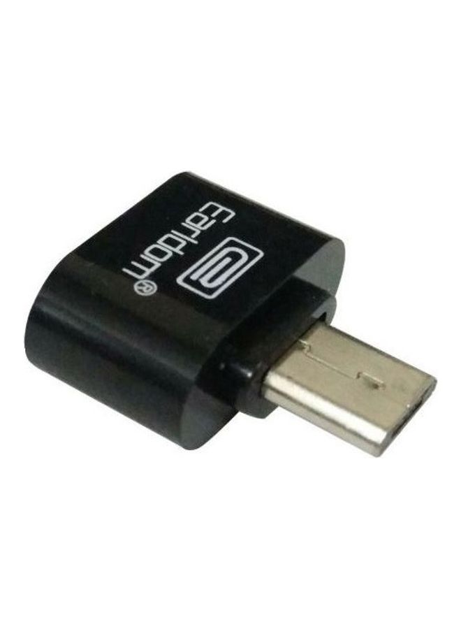 Plug and Play Micro USB OTG Adapter Black/Silver