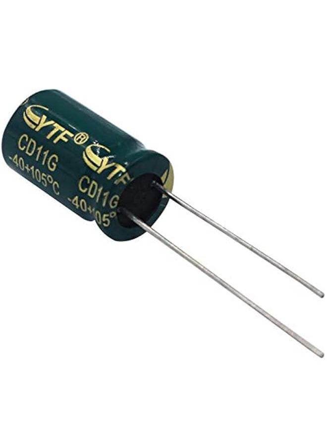 20 PCS Electrolytic Capacitor 10UF/400V High Frequency Low Resistance Cylindrical Directly Inserted Aluminum Electrolytic Capacitor