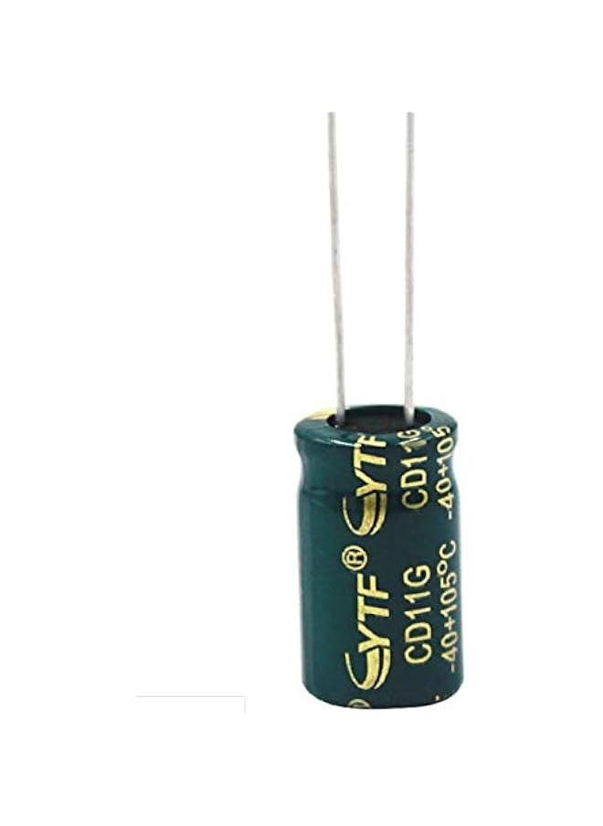 20 PCS Electrolytic Capacitor 10UF/400V High Frequency Low Resistance Cylindrical Directly Inserted Aluminum Electrolytic Capacitor
