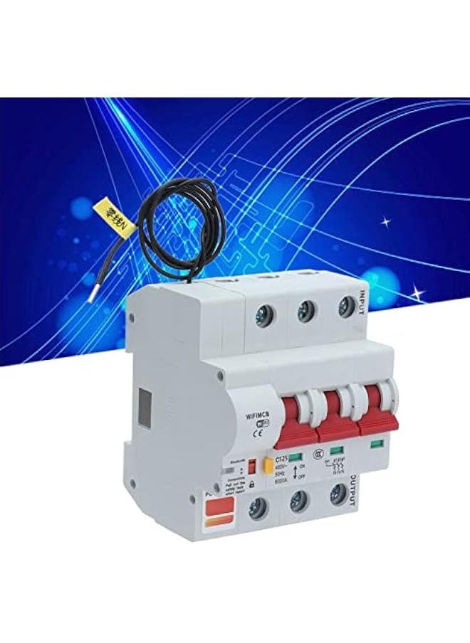 3P Miniature Circuit Breaker, Power Meter Switch, Smart Remote Switch, Low Voltage DIN Rail Mount, Leakage Switch, AC 400V 125A (125A)