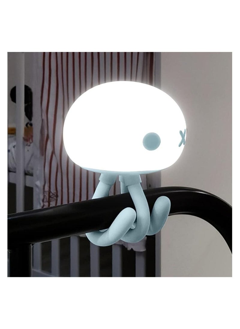 Night Light, Rechargeable LED Night Light for Baby, Dimmable Baby Touch Control Lights with Charging, Lovely Jellyfish Shape