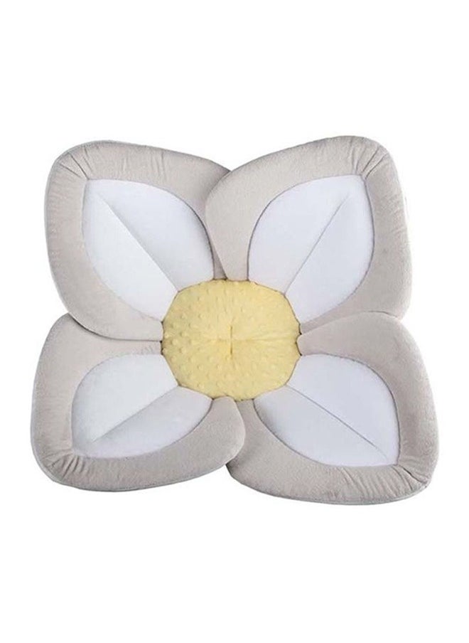 Washer-Safe Flower Baby Bath Seat  0 to 6 Months -  Grey