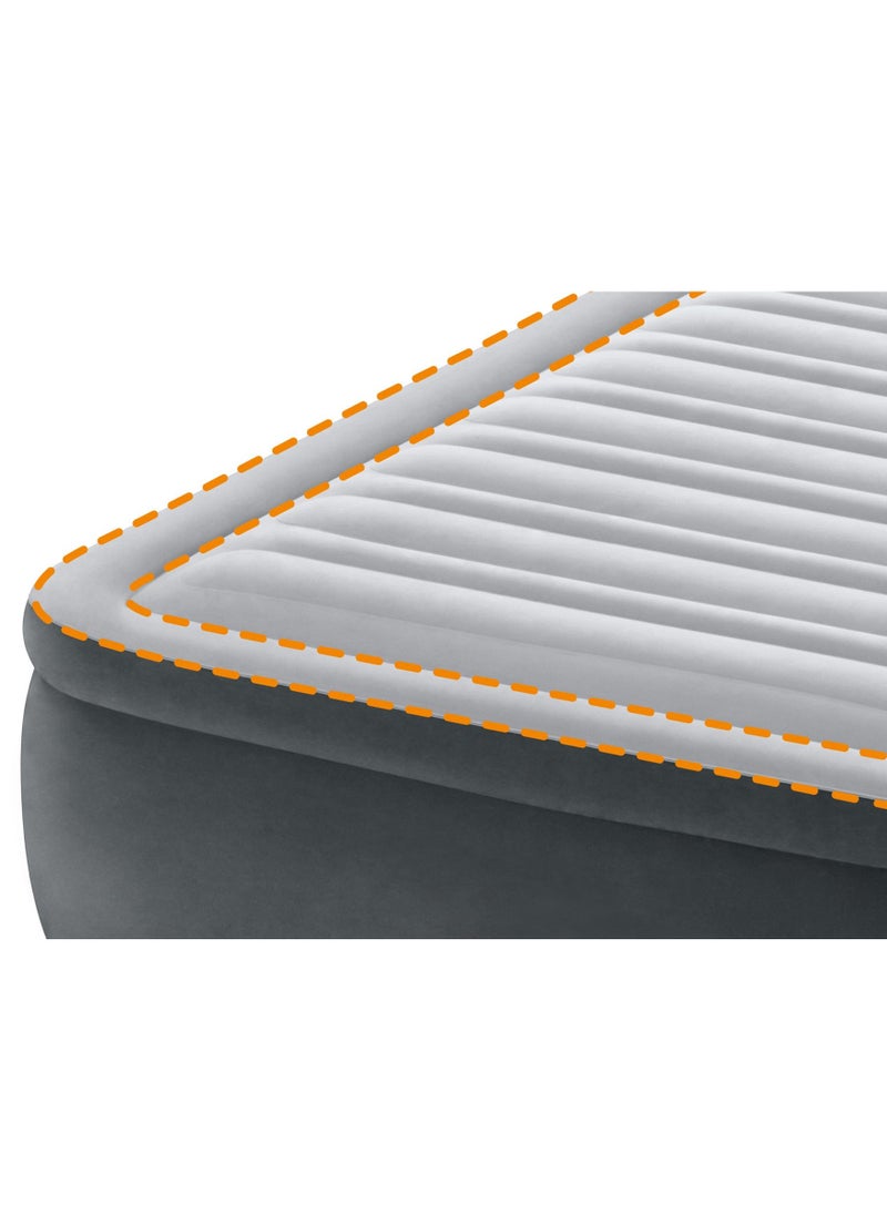 Twin Dura-Beam Elevated Airbed With Built-In Pump 39X75X18inch