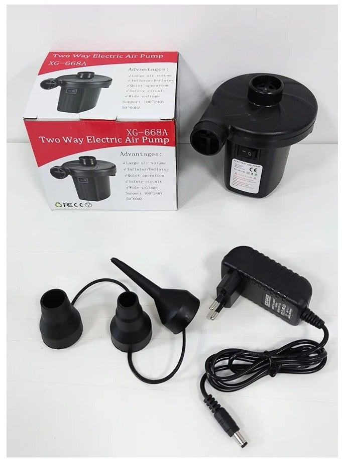 Mattress Inflatable Electric Air Pump Black