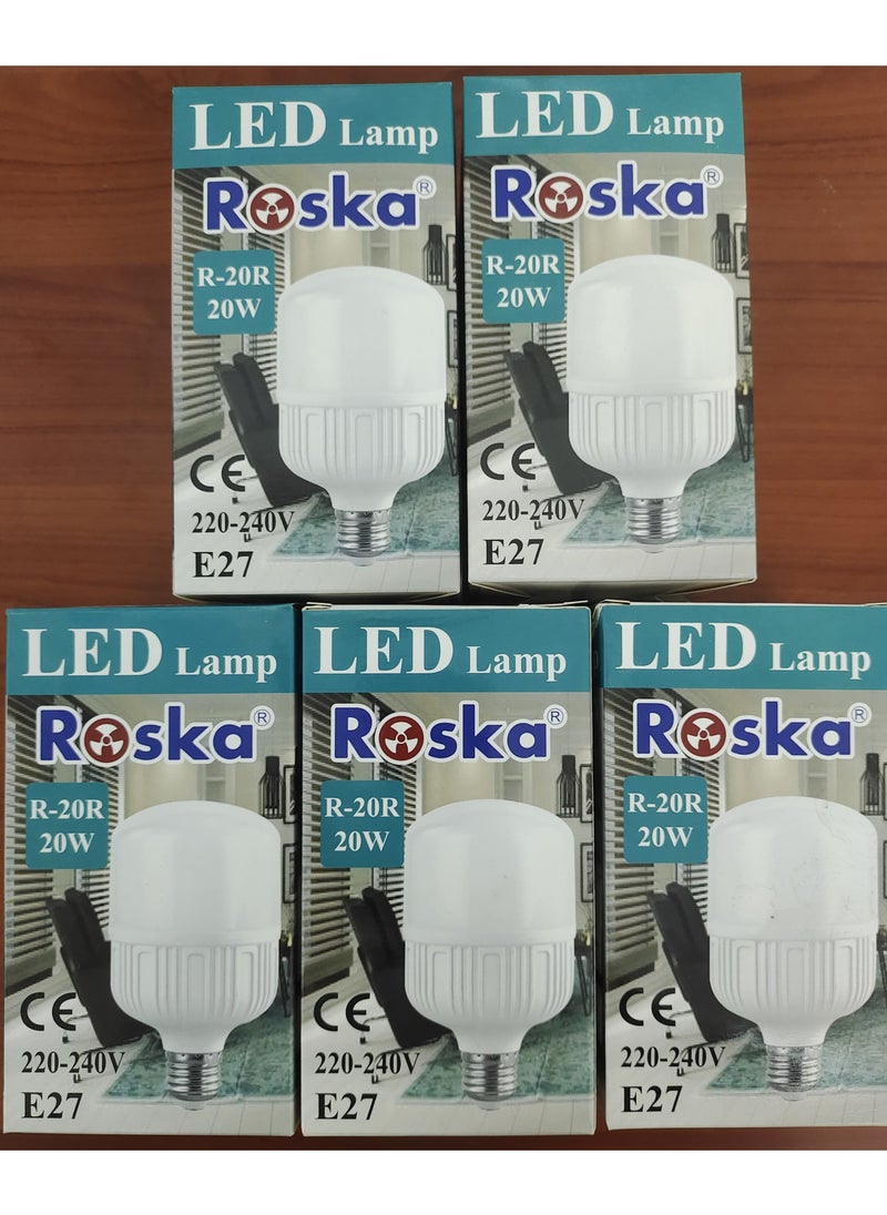 ROSKA BULB – 20W E27 LED DAY LIGHT – R-20RBrighten your space with Roska Bulb 20W E27 LED DL. Efficient, long-lasting lighting for any room. Explore now!