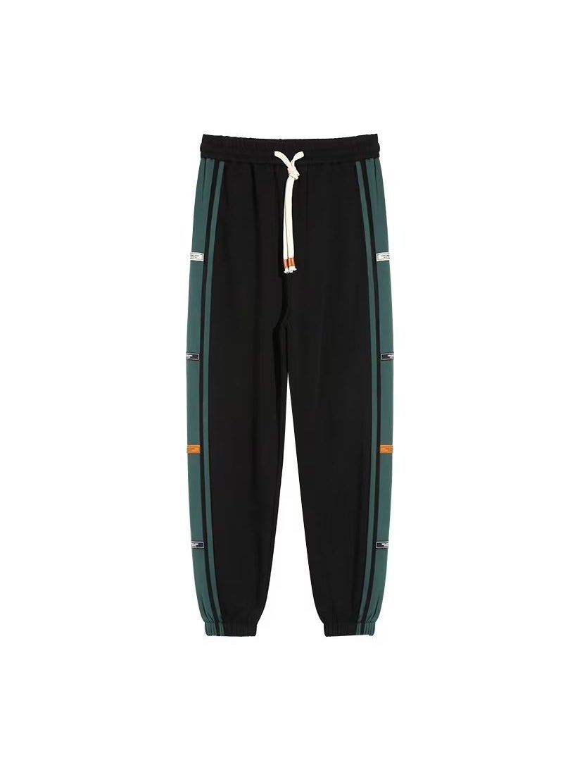 Korean Style Loose Sweatpants Black