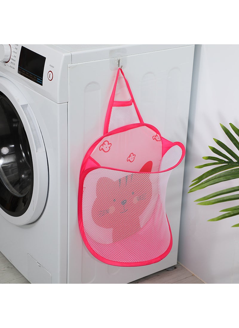 Foldable Wall-Mounted Dirty Clothes Basket Bathroom Dirty Clothes Basket Wall-Mounted Dirty Clothes Storage Artifact Hanging Dirty Clothes Basket