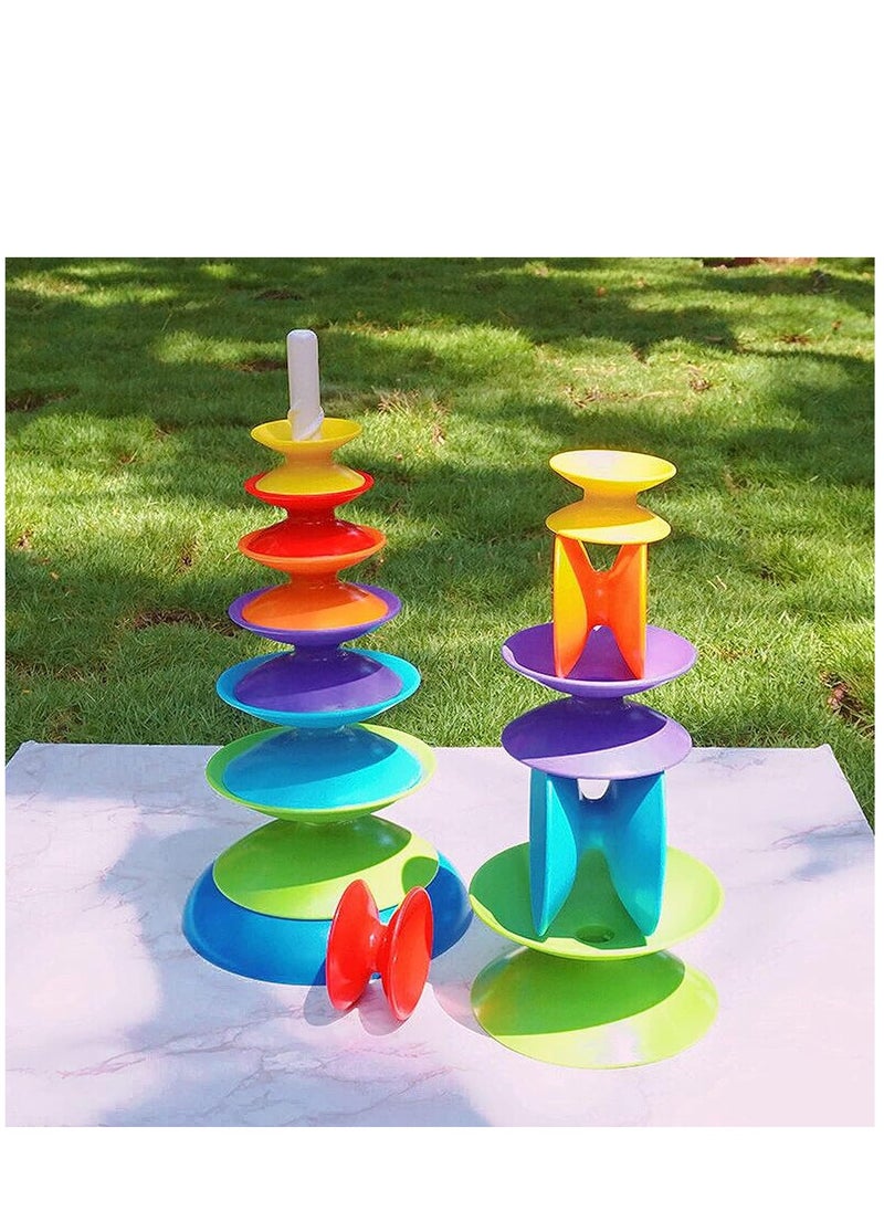 Stacking Toys for Toddlers 1-3 Educational Spinning Toys for Toddlers 1-3, Autism Sensory Toys Montessori Baby Stacking Toys