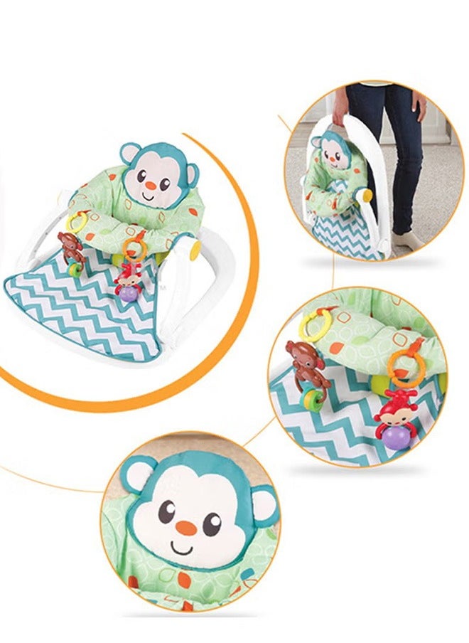 Portable Baby Floor Seat, Foldable Design, Safe, Reliable And Colorful