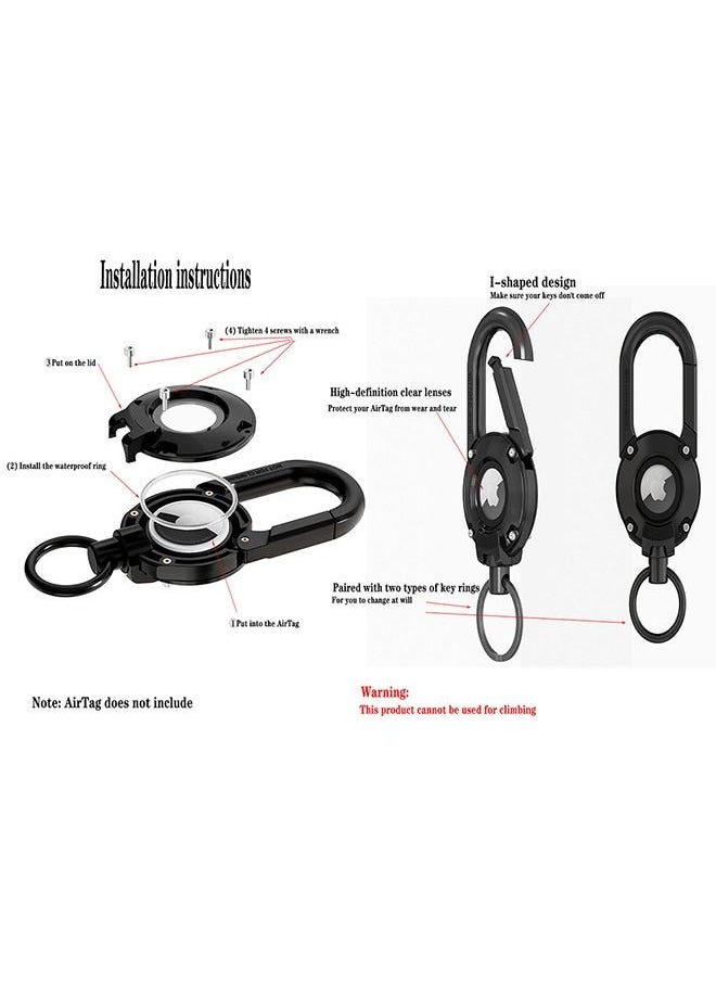 Suitable for AirTag Waterproof Protective Tracker Case Keychain