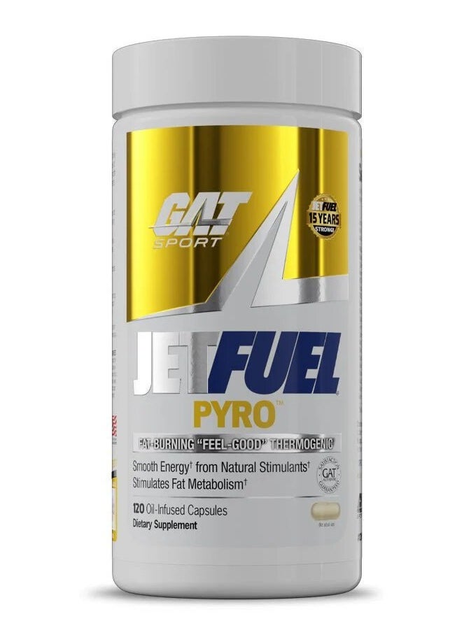 Gat Sport, JetFuel Pyro, Fat Burner, 120 Caps, 40 Servings