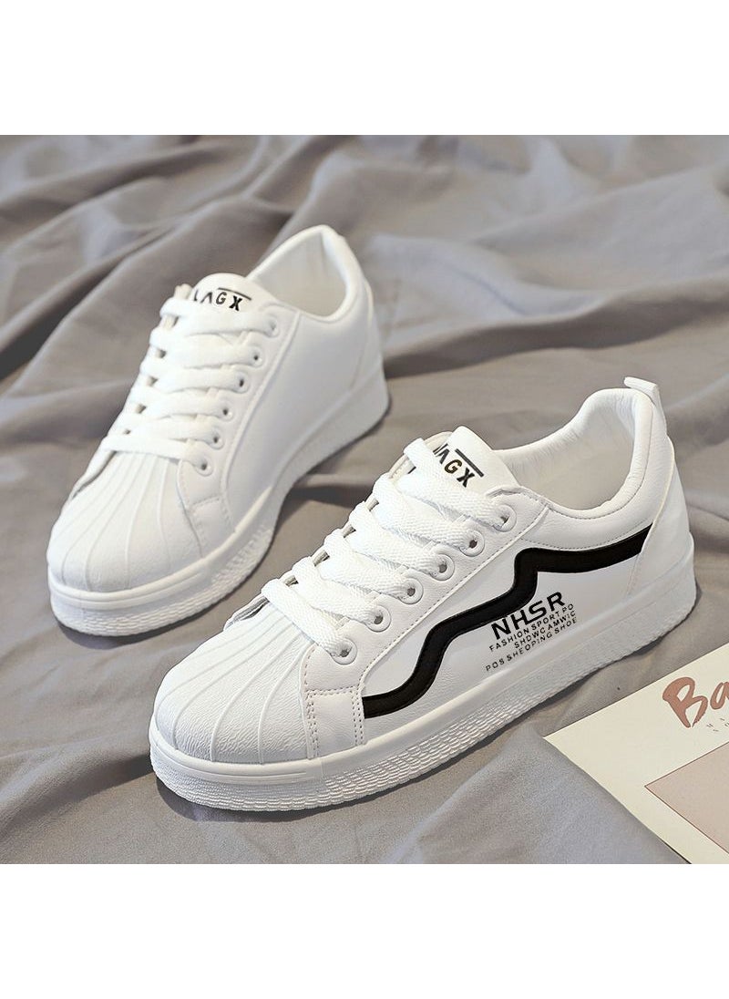 2022 Trendy Womens White SneakersWhite Black W888 White Black W888