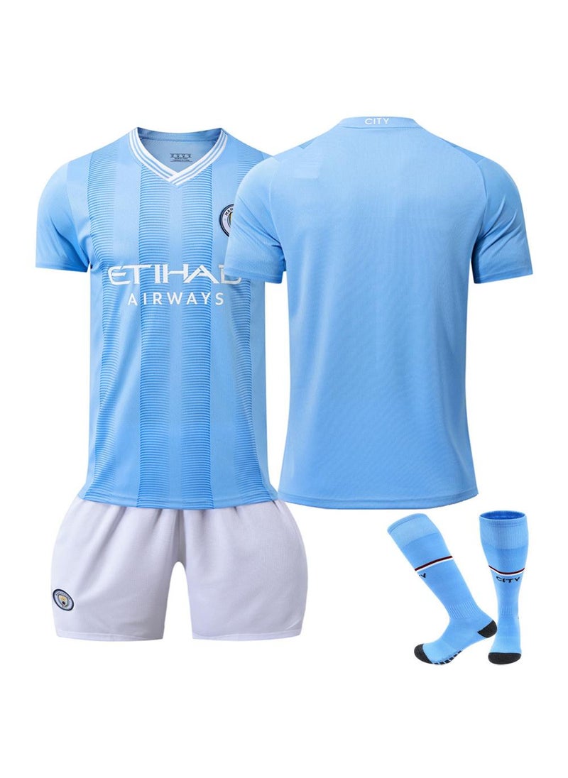 23/24 Manchester City Home Jersey Preemptive Edition Size Children'S And Adult Sizes