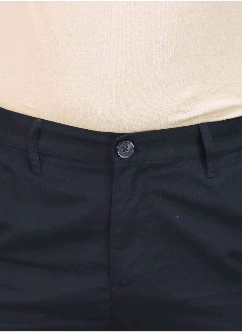 Men’s Twill Mid Rise Elastic Waist Bermuda Shorts