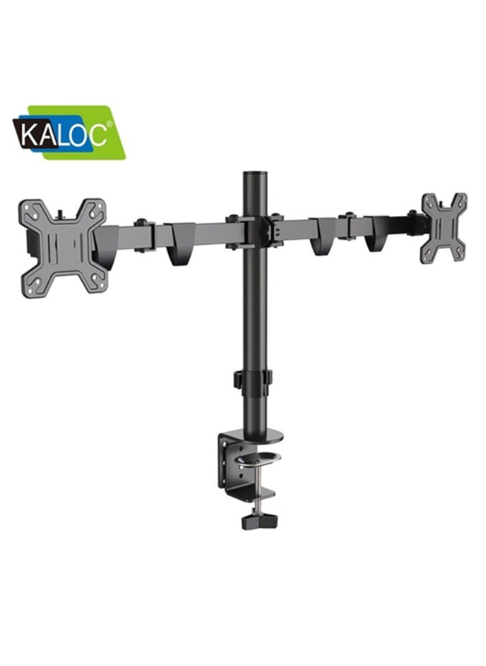Kaloc KLC-DW220-J Dual Monitor Desk Mount Stand up to 27-Inches