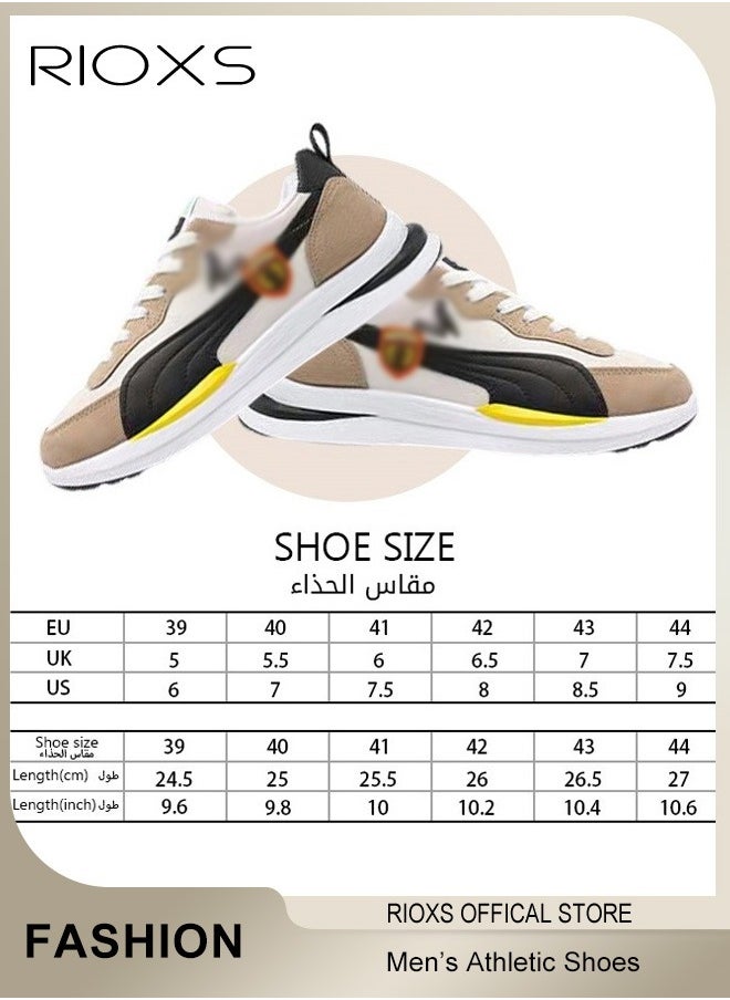 Men's Trainers,Breathable Athletic Shoes,Fashion Men Sports Shoes,Comfort Fitness Shoes For Men,Lace-up Low Top Sneaker For Running Jogging Hiking Walking And Outdoor Use