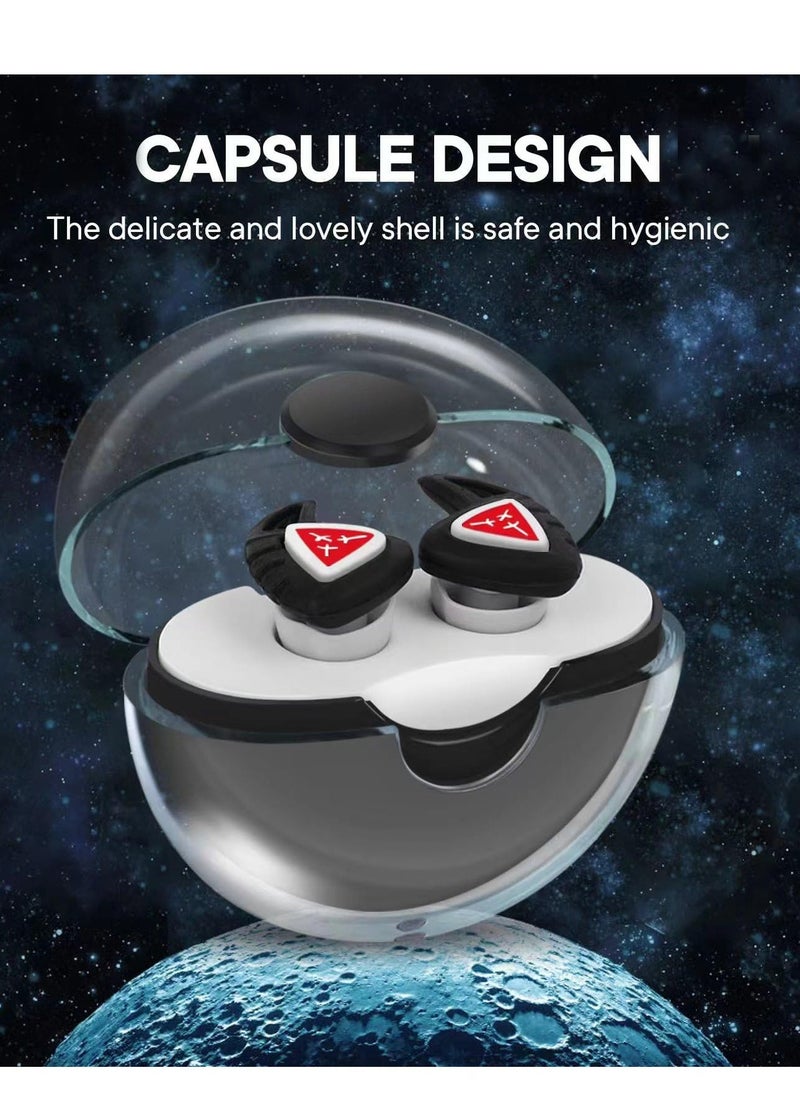 Ear Plugs, Sleeping Noise Cancelling Reusable Comfortable Silicone Earplugs, High Fidelity Reusable Silicone Noise Cancelling Earplugs for Swimming, for Music Festivals, DJs