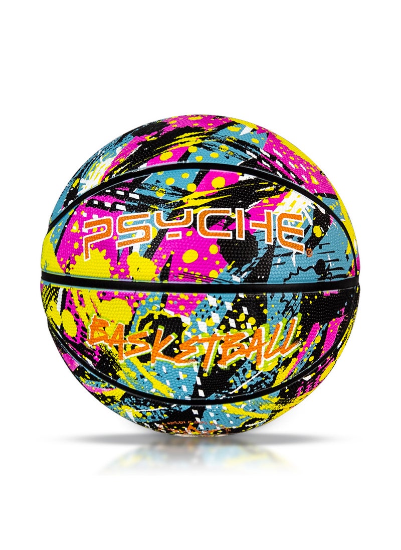 PSYCHE Kids Basketball Size 3/5/7 Durable Rubber Graffiti