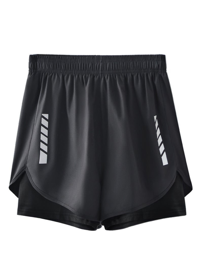 Mens American Basketball Shorts Quick-DryBlack Black